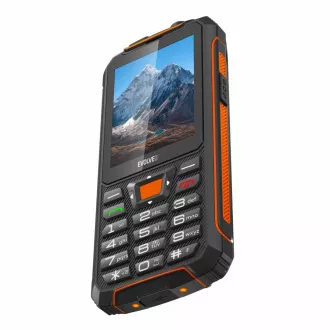 EVOLVEO StrongPhone Z6, IP68 resistentes Dual SIM Telefon, 2.8" LCD, 4000mAh, Powerbank, schwarz-orange EVOLVEO StrongPhone Z6, IP68 resistentes Dual SIM Telefon, 2.8" LCD, 4000mAh, Powerbank, schwarz-orange