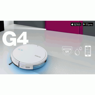 Salente G4, Staubsaugerroboter, Wasserwischen, UVC-Sterilisation, weiß Salente G4, Staubsaugerroboter, Wasserwischen, UVC-Sterilisation, weiß