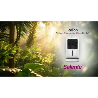 Salente IceTop, 3-in-1-Tischgerät (Kühlgerät, Ventilator und Luftbefeuchter), weiß
