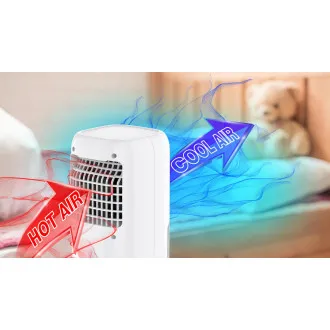 Salente IceTop, 3-in-1-Tischgerät (Kühlgerät, Ventilator und Luftbefeuchter), weiß
