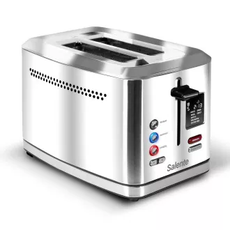 Salente ToastMax Toaster mit Digitalanzeige, Edelstahl