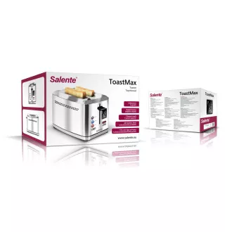 Salente ToastMax Toaster mit Digitalanzeige, Edelstahl