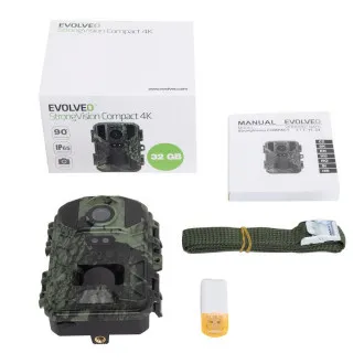 EVOLVEO StrongVision Compact 4K, Fotofalle und Zeitraffer-Kamera, 32GB