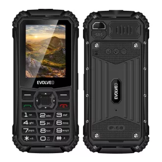 EVOLVEO StrongPhone Q1, IP68 widerstandsfähiges Dual SIM Telefon, 2.4" LCD, 1800mAh, schwarz EVOLVEO StrongPhone Q1, IP68 widerstandsfähiges Dual SIM Telefon, 2.4" LCD, 1800mAh, schwarz