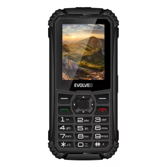 EVOLVEO StrongPhone Q1, IP68 widerstandsfähiges Dual SIM Telefon, 2.4" LCD, 1800mAh, schwarz EVOLVEO StrongPhone Q1, IP68 widerstandsfähiges Dual SIM Telefon, 2.4" LCD, 1800mAh, schwarz