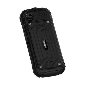 EVOLVEO StrongPhone Q1, IP68 widerstandsfähiges Dual SIM Telefon, 2.4" LCD, 1800mAh, schwarz EVOLVEO StrongPhone Q1, IP68 widerstandsfähiges Dual SIM Telefon, 2.4" LCD, 1800mAh, schwarz