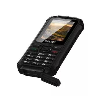 EVOLVEO StrongPhone Q1, IP68 widerstandsfähiges Dual SIM Telefon, 2.4" LCD, 1800mAh, schwarz EVOLVEO StrongPhone Q1, IP68 widerstandsfähiges Dual SIM Telefon, 2.4" LCD, 1800mAh, schwarz