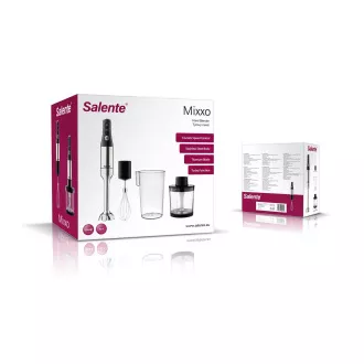 Salente Mixxo Multifunktions-Stabmixer 3in1, 1200 W, Edelstahl, schwarz