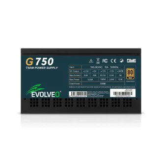 EVOLVEO G750,750W,ATX3.1,14cm,aPFC,80 GOLD,3YRW EVOLVEO G750,750W,ATX3.1,14cm,aPFC,80 GOLD,3YRW