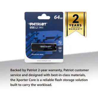 Patriot XPORTER CORE/64GB/USB 3.2/USB-A/Schwarz Patriot XPORTER CORE/64GB/USB 3.2/USB-A/Schwarz