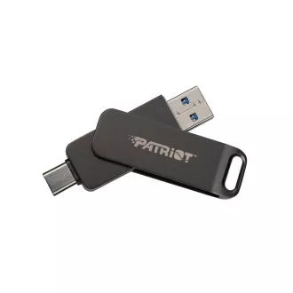 Patriot RAGE R550/256GB/USB 3.2/USB-A   USB-C/Schwarz