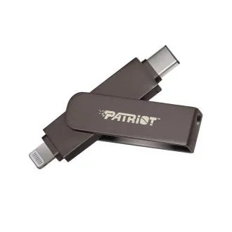 Patriot iLuxe Stick C MFi/256GB/USB 3.2/Lightning USB-C/Schwarz Patriot iLuxe Stick C MFi/256GB/USB 3.2/Lightning USB-C/Schwarz