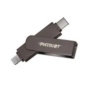 Patriot iLuxe Stick C MFi/256GB/USB 3.2/Lightning   USB-C/Schwarz
