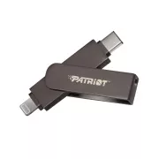 Patriot iLuxe Stick C MFi/512GB/USB 3.2/Lightning   USB-C/Schwarz