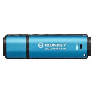 Kingston Ironkey Vault Privacy 50/512GB/USB 3.2/USB-A/Blau Kingston Ironkey Vault Privacy 50/512GB/USB 3.2/USB-A/Blau