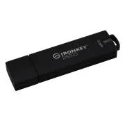 Kingston Ironkey D500S/64GB/USB 3.2/USB-A/Schwarz