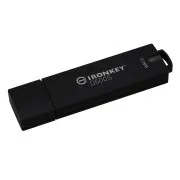 Kingston Ironkey D500S/64GB/USB 3.2/USB-A/Schwarz