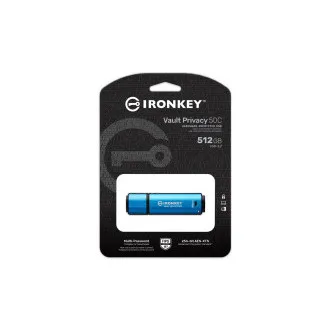 Kingston Ironkey Vault Privacy 50C/512GB/USB 3.2/USB-C/Blau
