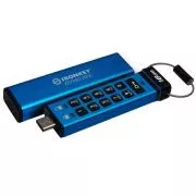 Kingston Ironkey Keypad 200C/16GB/USB 3.0/USB-C/Blau