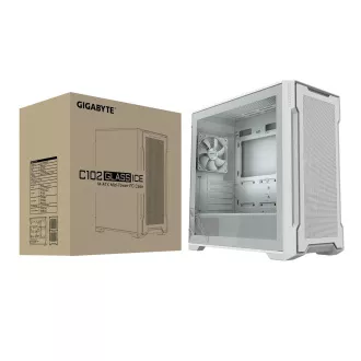 GIGABYTE C102 GLASS ICE/Midi Tower/Transparent/Weiß GIGABYTE C102 GLASS ICE/Midi Tower/Transparent/Weiß