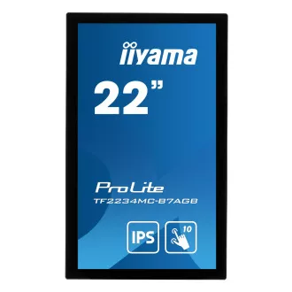 22" iiyama TF2234MC-B7AGB: IPS, FullHD, kapazitiv, 10P, 350cd/m2, VGA, HDMI, DP, IP65, Schwarz 22" iiyama TF2234MC-B7AGB: IPS, FullHD, kapazitiv, 10P, 350cd/m2, VGA, HDMI, DP, IP65, Schwarz