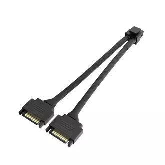 AKASA - Dual SATA auf 8-Pin CPU Power Adapter Kabel AKASA - Dual SATA auf 8-Pin CPU Power Adapter Kabel