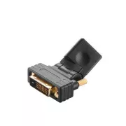 AKASA - abgewinkelter DVI-D auf HDMI Adapter