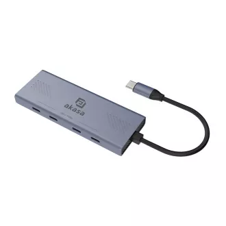 AKASA - 10Gbps USB Typ-C Hub mit 4 Anschlüssen AKASA - 10Gbps USB Typ-C Hub mit 4 Anschlüssen