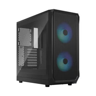 Fractal Design Focus 2 RGB Schwarz TG Clear Tint/Midi Tower/Transpar./Schwarz Fractal Design Focus 2 RGB Schwarz TG Clear Tint/Midi Tower/Transpar./Schwarz