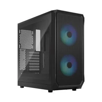 Fractal Design Focus 2 RGB Schwarz TG Clear Tint/Midi Tower/Transpar./Schwarz