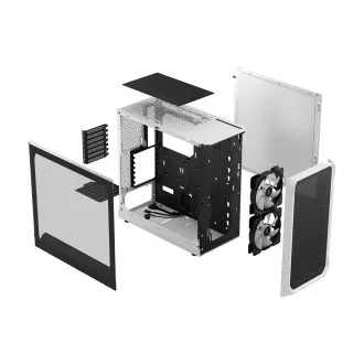 Fractal Design Focus 2 RGB Weiß TG Clear Tint/Midi Tower/Transpar./Schwarz und Weiß Fractal Design Focus 2 RGB Weiß TG Clear Tint/Midi Tower/Transpar./Schwarz und Weiß