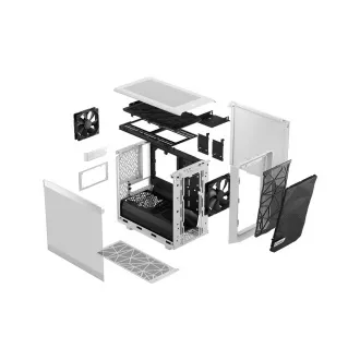 Fractal Design Meshify 2 Nano Weiß TG Clear Tint/Mini ITX/Transpar./Weiß Fractal Design Meshify 2 Nano Weiß TG Clear Tint/Mini ITX/Transpar./Weiß