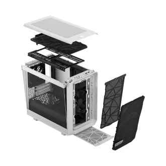 Fractal Design Meshify 2 Nano Weiß TG Clear Tint/Mini ITX/Transpar./Weiß Fractal Design Meshify 2 Nano Weiß TG Clear Tint/Mini ITX/Transpar./Weiß