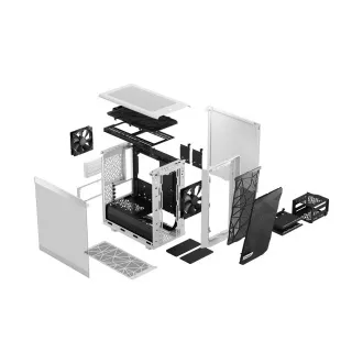 Fractal Design Meshify 2 Mini Weiß TG Clear Tint/Micro ATX/Transpar./Weiß Fractal Design Meshify 2 Mini Weiß TG Clear Tint/Micro ATX/Transpar./Weiß