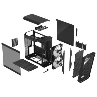 Fractal Design Torrent Compact RGB Schwarz TG Light/Midi Tower/Transpar./Schwarz Fractal Design Torrent Compact RGB Schwarz TG Light/Midi Tower/Transpar./Schwarz