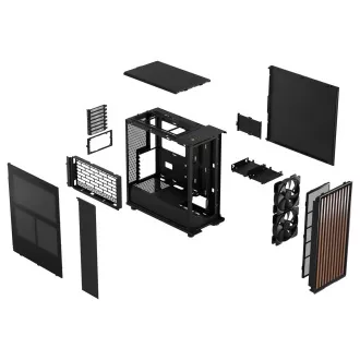 Fractal Design North Holzkohle Schwarz/Midi Tower/Schwarz
