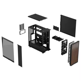 Fractal Design North Charcoal Schwarz TG Dark/Midi Tower/Transpar./Schwarz Fractal Design North Charcoal Schwarz TG Dark/Midi Tower/Transpar./Schwarz