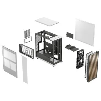 Fractal Design North Kreide Weiß/Midi Tower/Weiß Fractal Design North Kreide Weiß/Midi Tower/Weiß