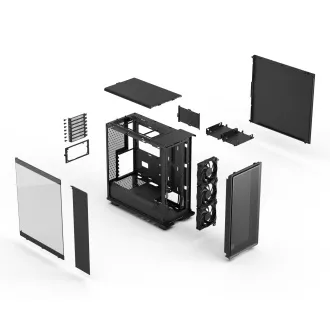 Fractal Epoch/Midi Tower/Transpar./Schwarz Fractal Epoch/Midi Tower/Transpar./Schwarz