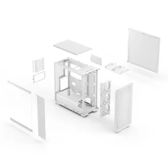 Fractal Epoch/Midi Tower/Transpar./White Fractal Epoch/Midi Tower/Transpar./White