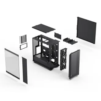 Fractal Epoch/Midi Tower/Transpar./Schwarz Fractal Epoch/Midi Tower/Transpar./Schwarz