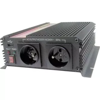 Spannungswandler Carspa CAR1KU-12 12V/230V USB 1000W, modifizierter Sinus Spannungswandler Carspa CAR1KU-12 12V/230V USB 1000W, modifizierter Sinus
