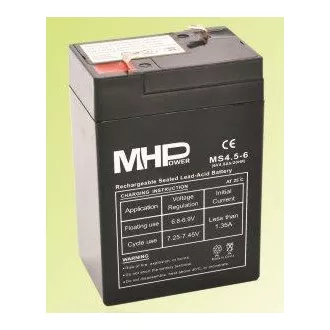 Bleiakku MHPower VRLA AGM 6V/4,5Ah (MS4.5-6)