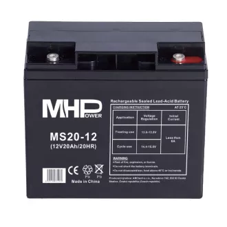 MHPower MS20-12 AGM 12V/20Ah T5 Bleibatterie