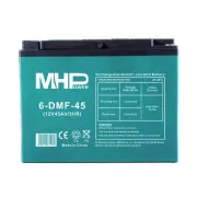 MHPower 6-DMF-45 Gel-Traktionsbatterie 12 V/45 Ah, Anschluss D3 – M6, Deep Cycle
