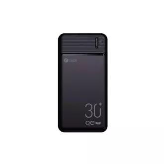 Powerbank C-tech 30000mAh, Li-Pol, 20W, USB-C/USB-A/micro USB Powerbank C-tech 30000mAh, Li-Pol, 20W, USB-C/USB-A/micro USB