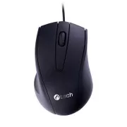 C-TECH Maus WM-07/Ergonomisch/Optisch/Rechtshänder/1 200 DPI/Kabellos USB/Schwarz