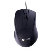 C-TECH Maus WM-07/Ergonomisch/Optisch/Rechtshänder/1 200 DPI/Kabellos USB/Schwarz