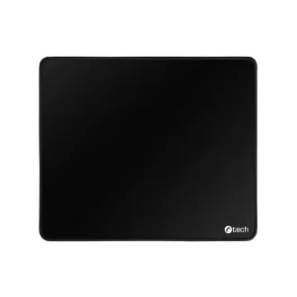 Mauspad C-TECH MP-01, schwarz, 320x270x4mm, genähte Kanten