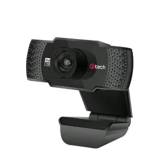 Webcam C-TECH CAM-11FHD, 1080P, Mikrofon, schwarz